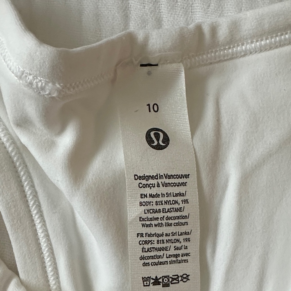 Lululemon White Tank Top - Picture 2 of 3